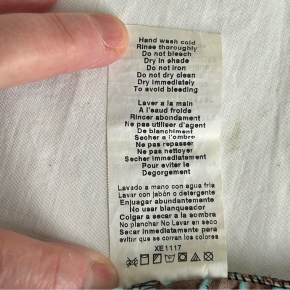 Leilani One Piece Animal Print Geometric Wood Beads Swim Suit - Picture 11 of 13